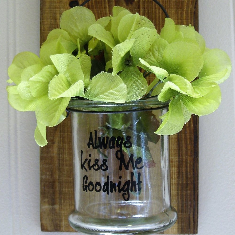 Always Kiss Me GoodNight Sconce